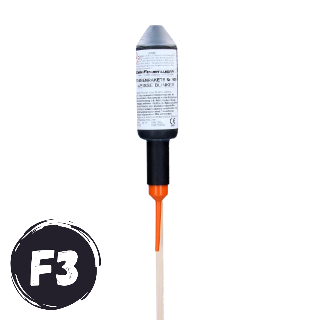 Bombenrakete 909 Weiße Blinker (F3)