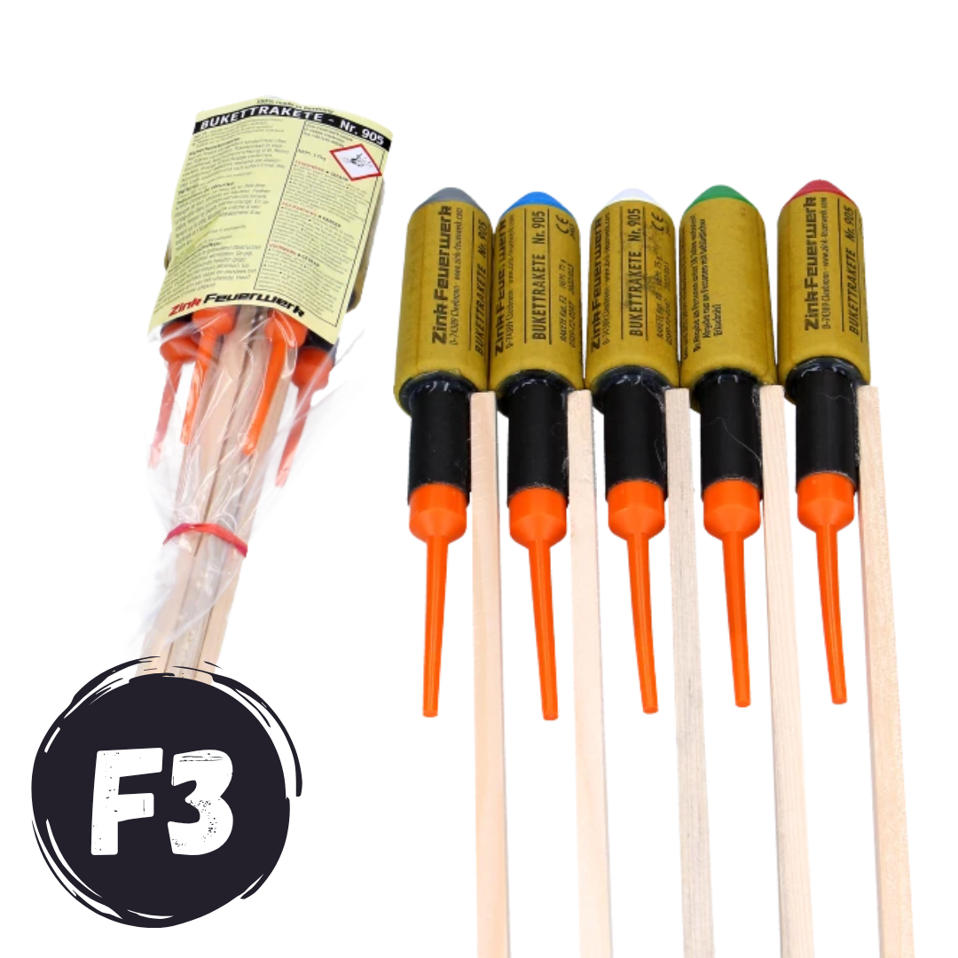 905 Bukettrakete 5er Pack (F3)