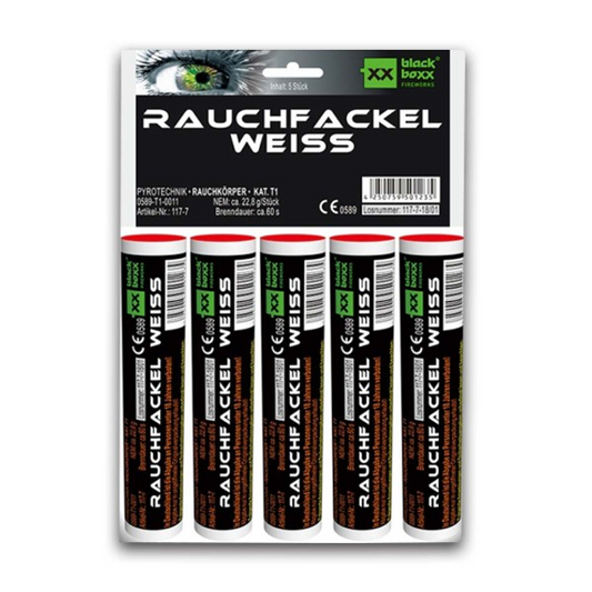 Rauchfackel Weiß (5er Pack)